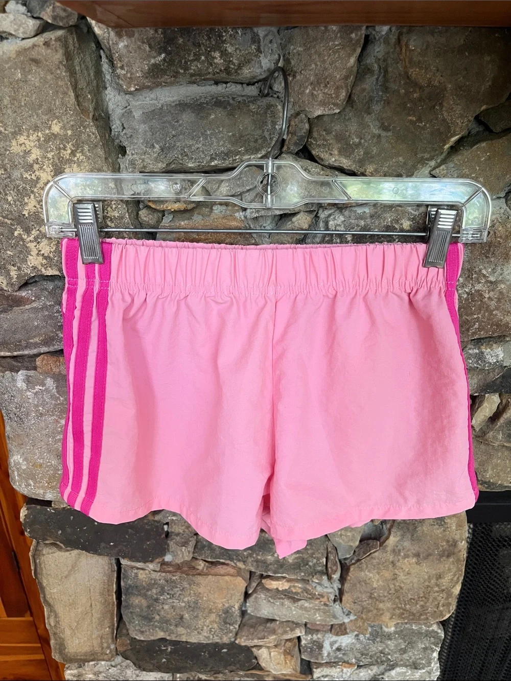 Cutesy Pink Nylon Athletic Shorts
